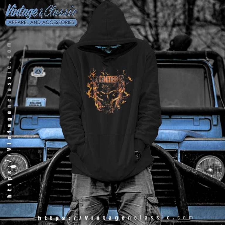 Pantera Flaming Skull Hoodie Pantera Flaming Skull Hoodie