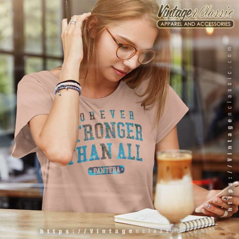 Pantera Forever Stronger Than All Blue Women TShirt Pantera Forever Stronger Than All Blue Women TShirt
