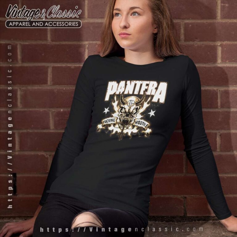 Pantera Hostile Skull Long Sleeve Tee Pantera Hostile Skull Long Sleeve Tee