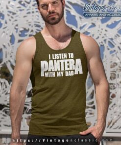 Pantera I Listen To Pantera With My Dad Tank Top Racerback