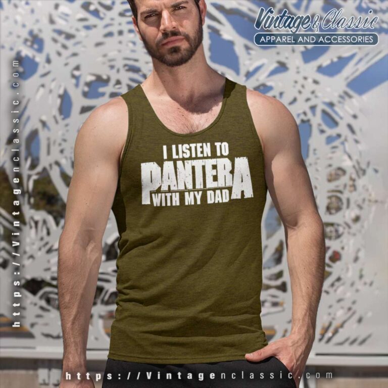 Pantera I Listen To Pantera With My Dad Tank Top Racerback Pantera I Listen To Pantera With My Dad Tank Top Racerback