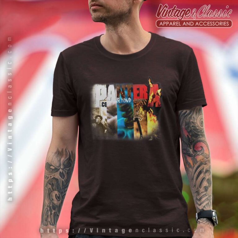 Pantera Official Collage T Shirt 1 Pantera Official Collage T Shirt 1