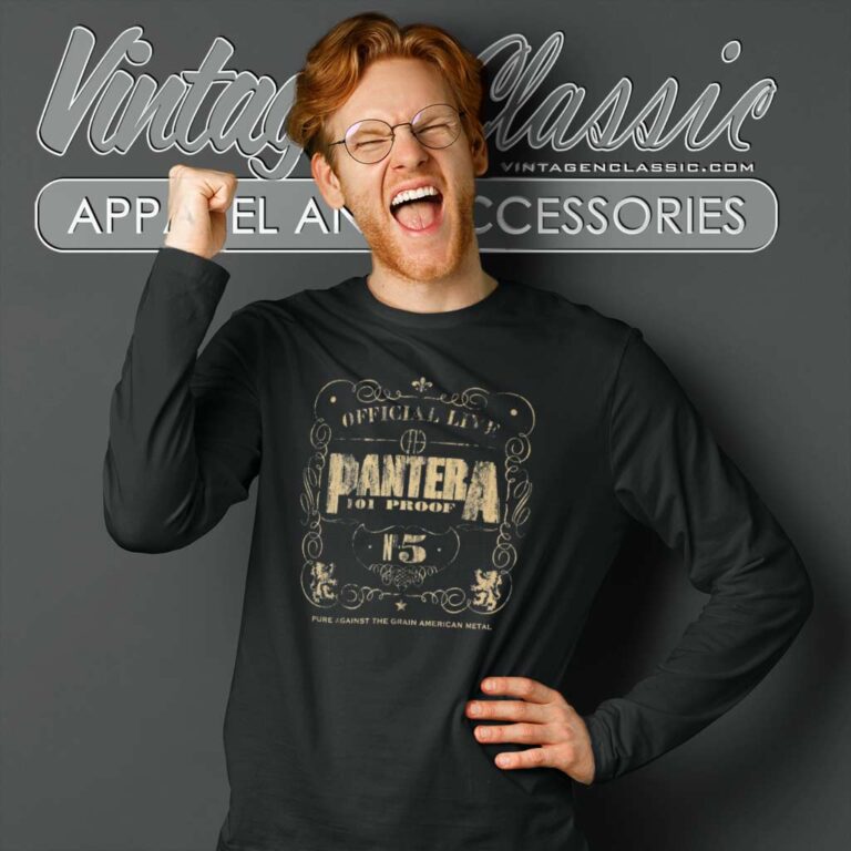 Pantera Official Live 101 Proof Long Sleeve Tee Pantera Official Live 101 Proof Long Sleeve Tee