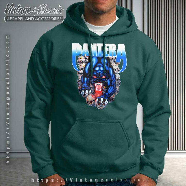 Pantera Panther And Skulls Hoodie Pantera Panther And Skulls Hoodie