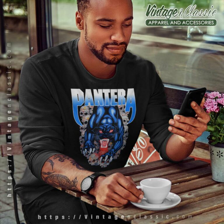 Pantera Panther And Skulls Sweatshirt Pantera Panther And Skulls Sweatshirt