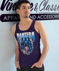 Pantera Panther And Skulls Tank Top Racerback