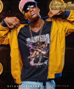 Pantera Shirt Album Cowboys From Hell Riding Skeleton V Neck TShirt