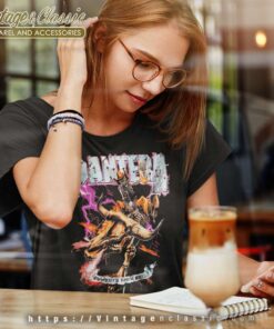 Pantera Shirt Album Cowboys From Hell Riding Skeleton Women TShirt