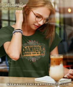 Pantera Shirt Album Cowboys From Hell Saw Logo Women TShirt