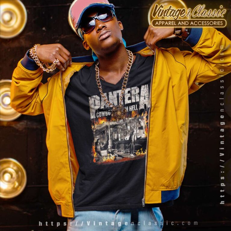 Pantera Shirt Album Cowboys From Hell V Neck TShirt Pantera Shirt Album Cowboys From Hell V Neck TShirt