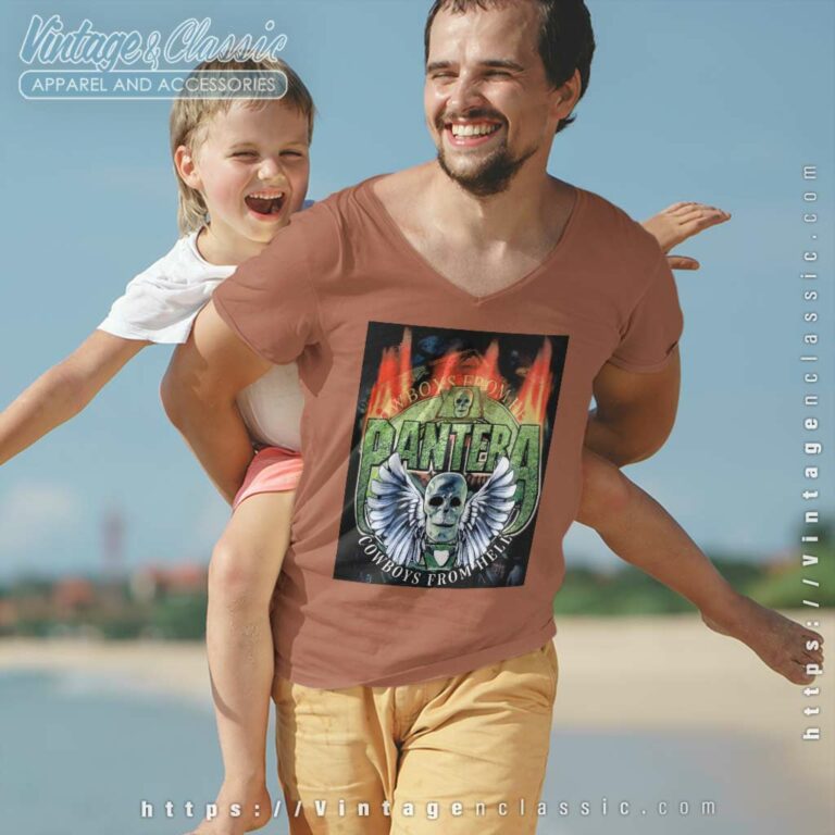 Pantera Shirt Cowboys From Hell V Neck TShirt Pantera Shirt Cowboys From Hell V Neck TShirt