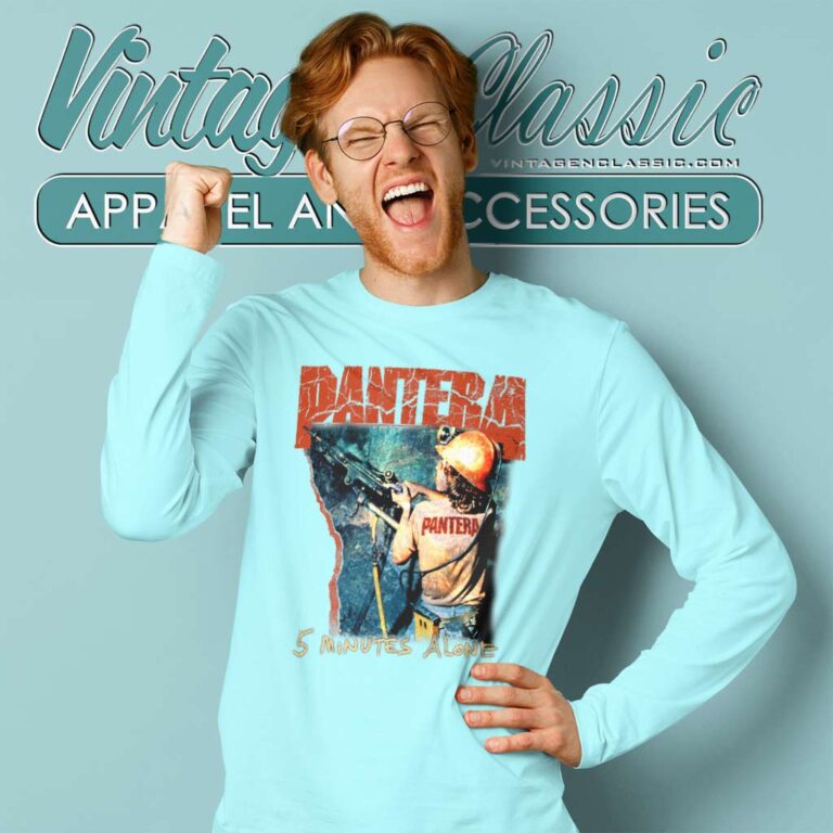 Pantera Shirt Song 5 Minutes Alone Long Sleeve Tee Pantera Shirt Song 5 Minutes Alone Long Sleeve Tee