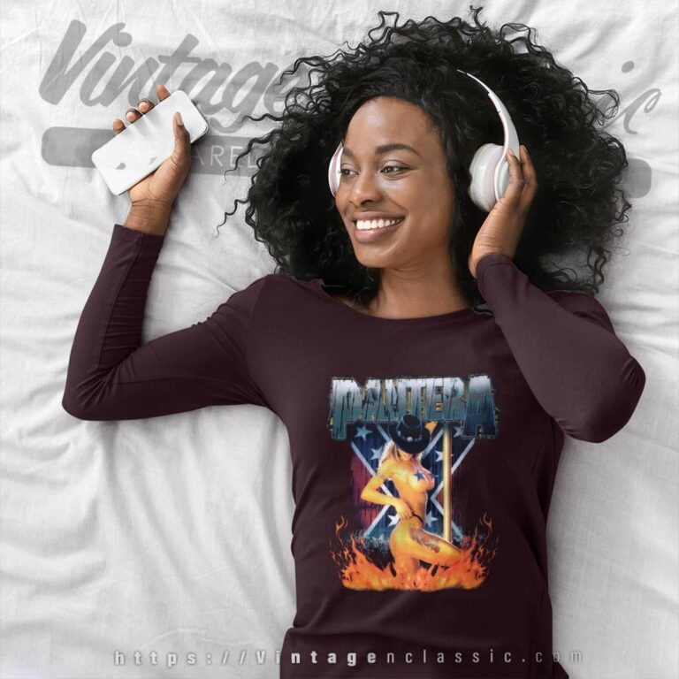 Pantera Shirt South Girl Flag Sexy Long Sleeve Tee Pantera Shirt South Girl Flag Sexy Long Sleeve Tee