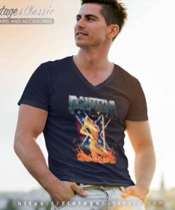 Pantera Shirt South Girl Flag Sexy V Neck TShirt