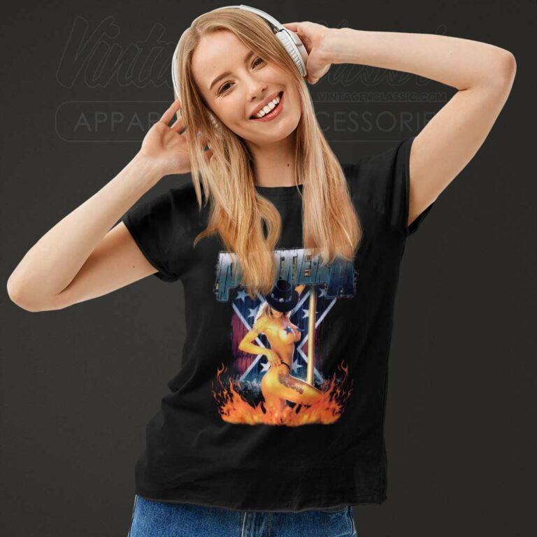 Pantera Shirt South Girl Flag Sexy Women TShirt Pantera Shirt South Girl Flag Sexy Women TShirt