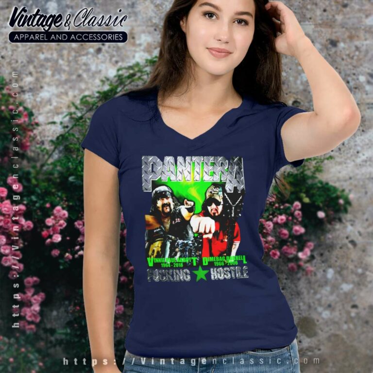 Pantera Shirt Vinnie Paul Dimebag Darrell V Neck TShirt Pantera Shirt Vinnie Paul Dimebag Darrell V Neck TShirt