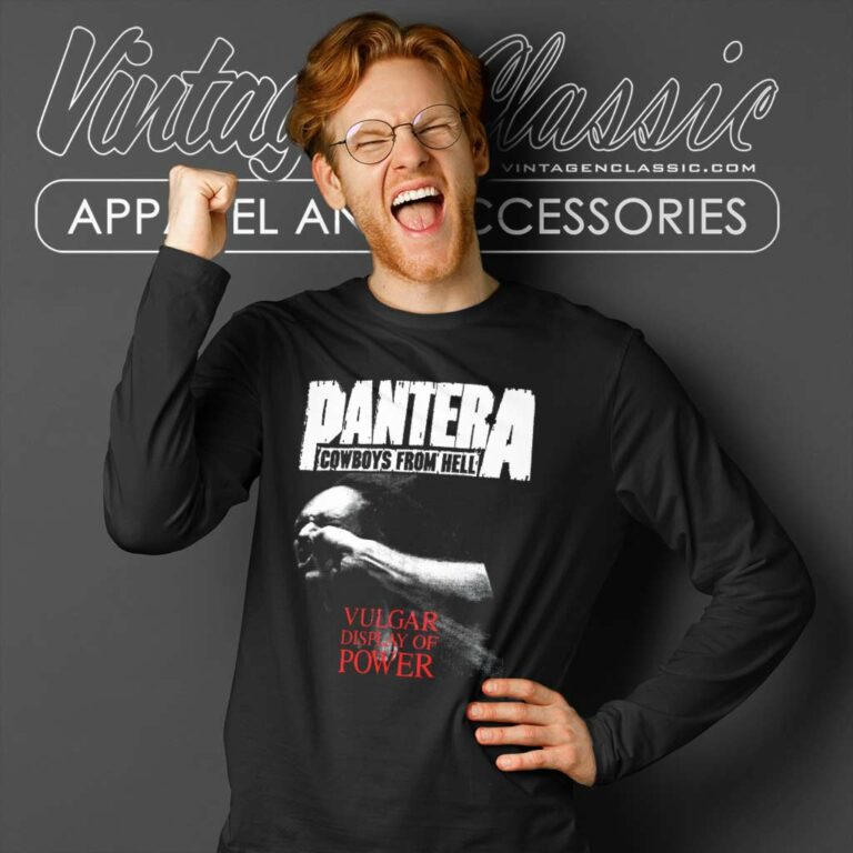 Pantera Shirt Vulgar Display Of Power Long Sleeve Tee Pantera Shirt Vulgar Display Of Power Long Sleeve Tee