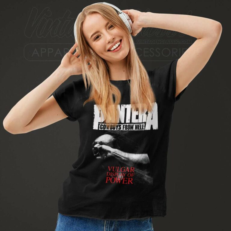 Pantera Shirt Vulgar Display Of Power Women TShirt Pantera Shirt Vulgar Display Of Power Women TShirt