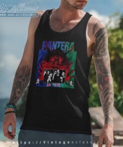 Pantera Smoking Across Tour Tank Top Racerback