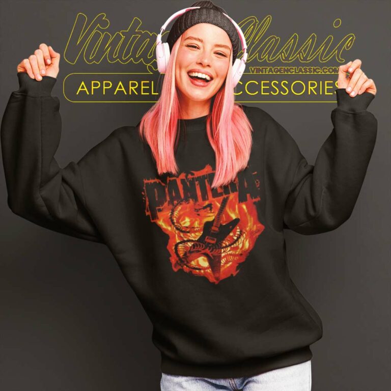 Pantera Snake Guitar Sweatshirt Pantera Snake Guitar Sweatshirt