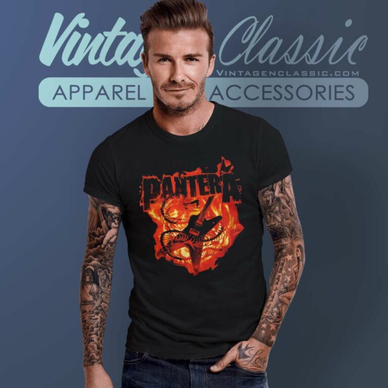 Pantera Snake Guitar T Shirt Pantera Snake Guitar T Shirt