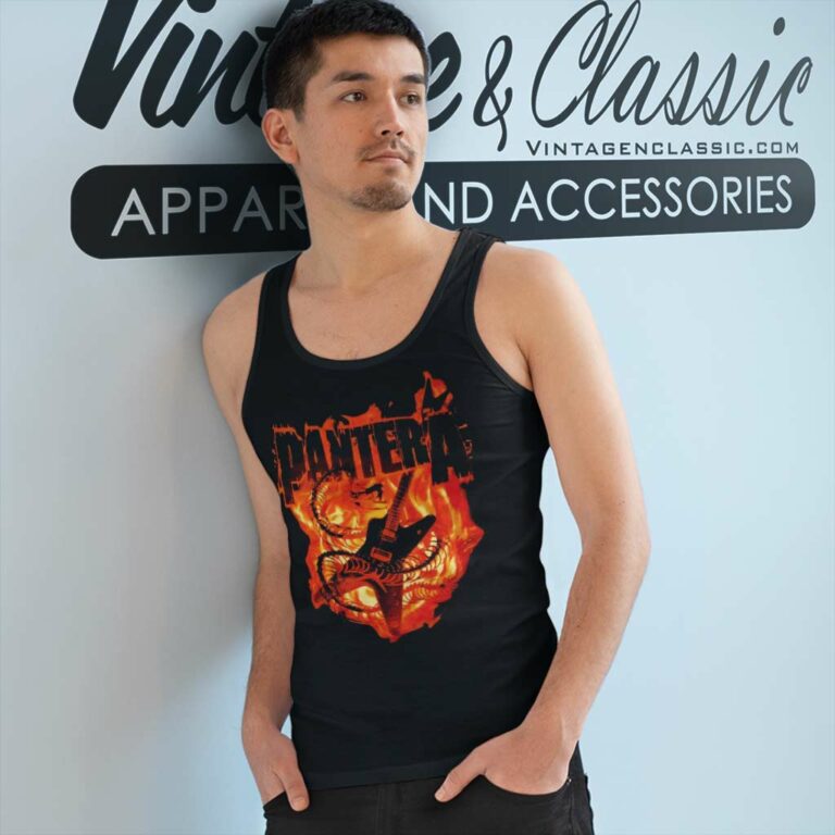 Pantera Snake Guitar Tank Top Racerback Pantera Snake Guitar Tank Top Racerback