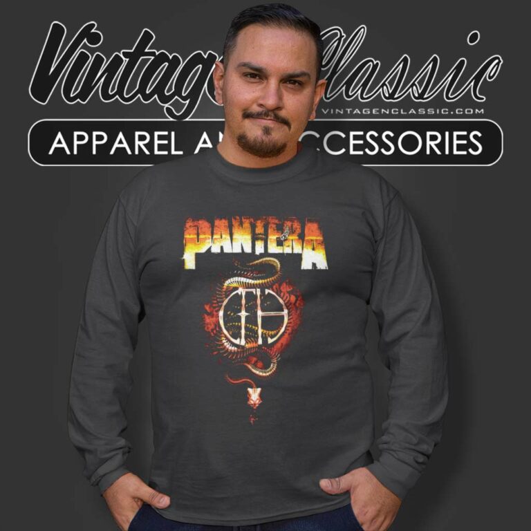 Pantera Snake Skeleton Long Sleeve Tee Pantera Snake Skeleton Long Sleeve Tee