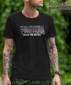 Pantera Snake Skin Logo Drag The Waters T Shirt