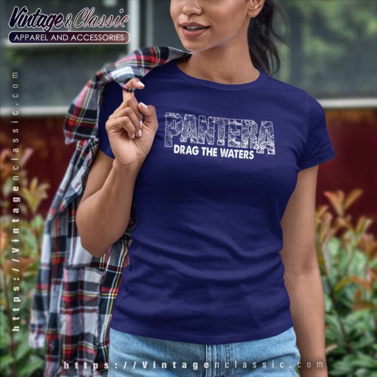 Pantera Snake Skin Logo Drag The Waters Women TShirt Pantera Snake Skin Logo Drag The Waters Women TShirt