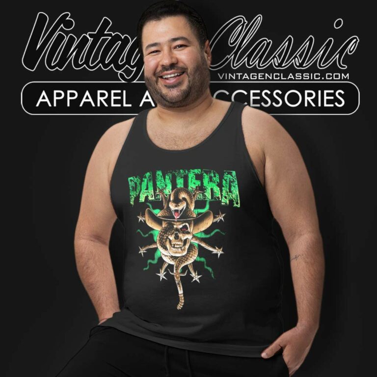 Pantera Snakes Skull Vintage Tank Top Racerback Pantera Snakes Skull Vintage Tank Top Racerback