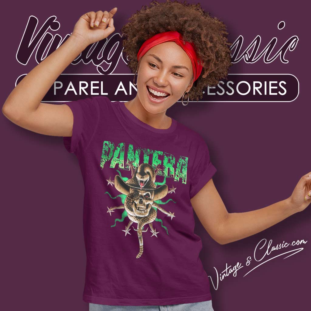 Rock Off Pantera Maglietta Ufficiale Serpent Skull – Unisex, Manica Corta (Small)