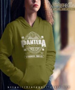 Pantera Stronger Than All Beer Mat Hoodie