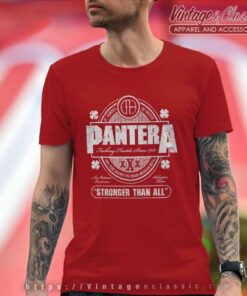 PPantera Stronger Than All Beer Mat T Shirt