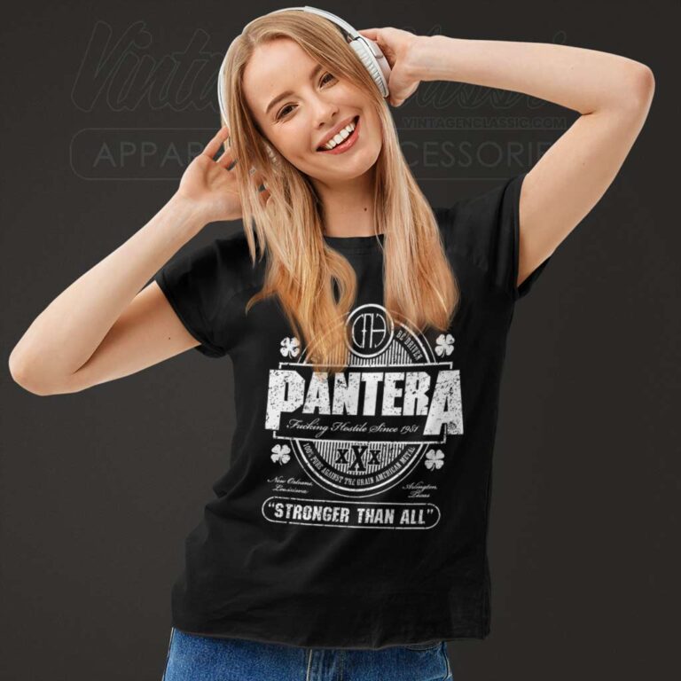 Pantera Stronger Than All Beer Mat Women TShirt Pantera Stronger Than All Beer Mat Women TShirt