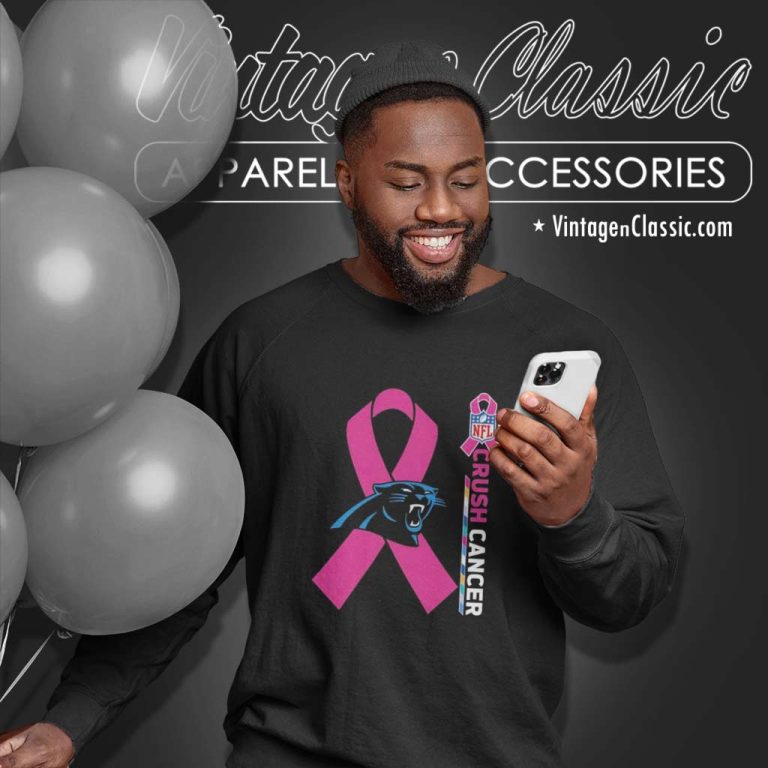 Panthers Nfl Crush Cancer 2023 Sweatshirt Panthers Nfl Crush Cancer 2023 Sweatshirt