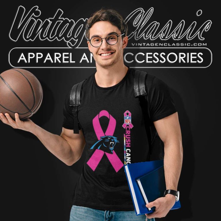 Panthers Nfl Crush Cancer 2023 T Shirt Panthers Nfl Crush Cancer 2023 T Shirt