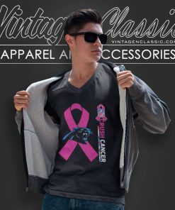Panthers Nfl Crush Cancer 2023 V Neck TShirt