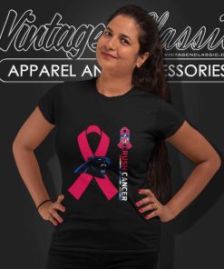 Panthers Nfl Crush Cancer 2023 Women TShirt