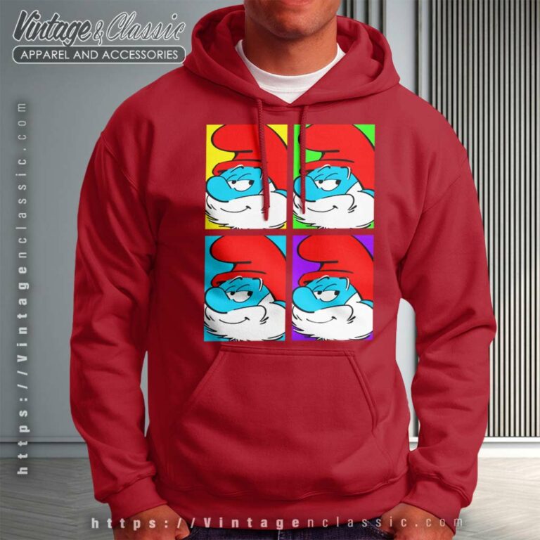 Papa Smurf Pop Art Smurfs Hoodie Papa Smurf Pop Art Smurfs Hoodie