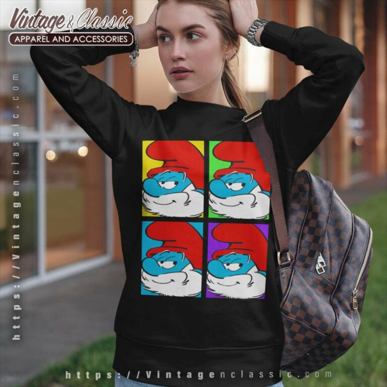Papa Smurf Pop Art Smurfs Sweatshirt Papa Smurf Pop Art Smurfs Sweatshirt