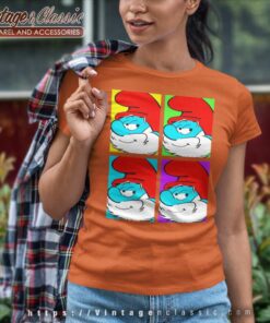 Papa Smurf Pop Art Smurfs Women TShirt