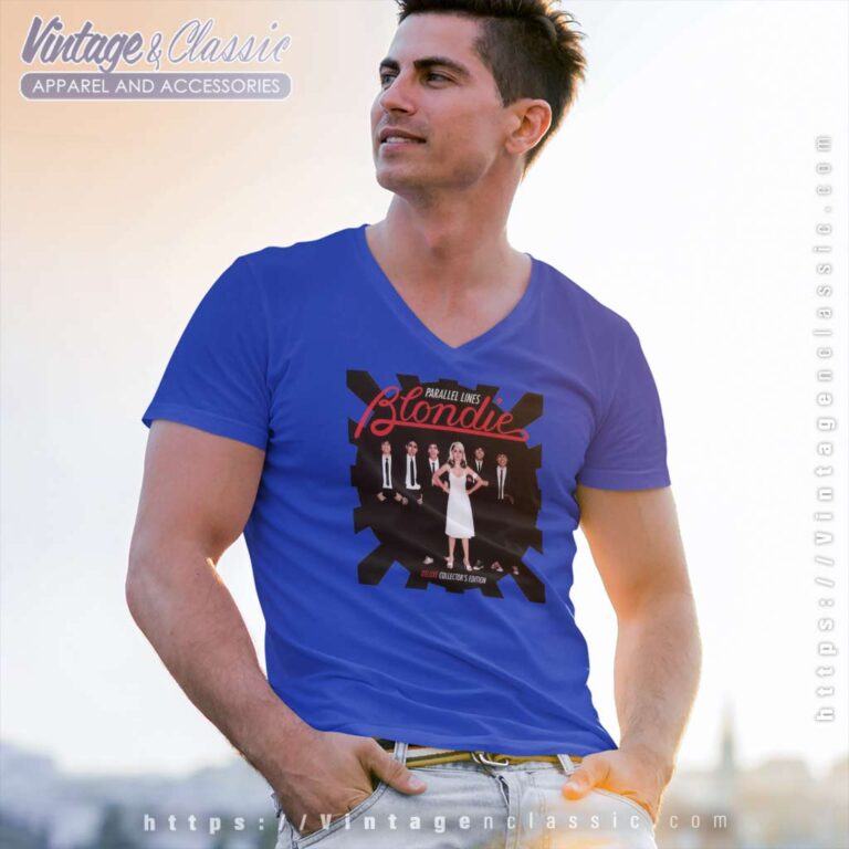 Parallel Lines Deluxe Collections Edition V Neck TShirt Parallel Lines Deluxe Collections Edition V Neck TShirt