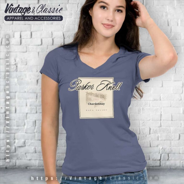 Parker Knoll Chardonnay 1993 Napa Valley V Neck TShirt Parker Knoll Chardonnay 1993 Napa Valley V Neck TShirt