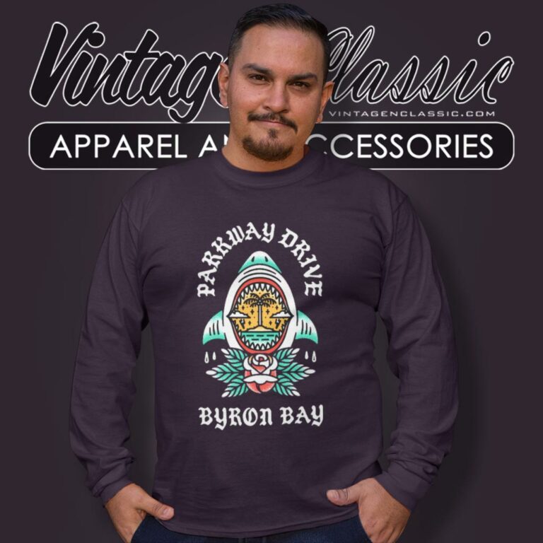 Parkway Drive Byron Shark Long Sleeve Tee Parkway Drive Byron Shark Long Sleeve Tee