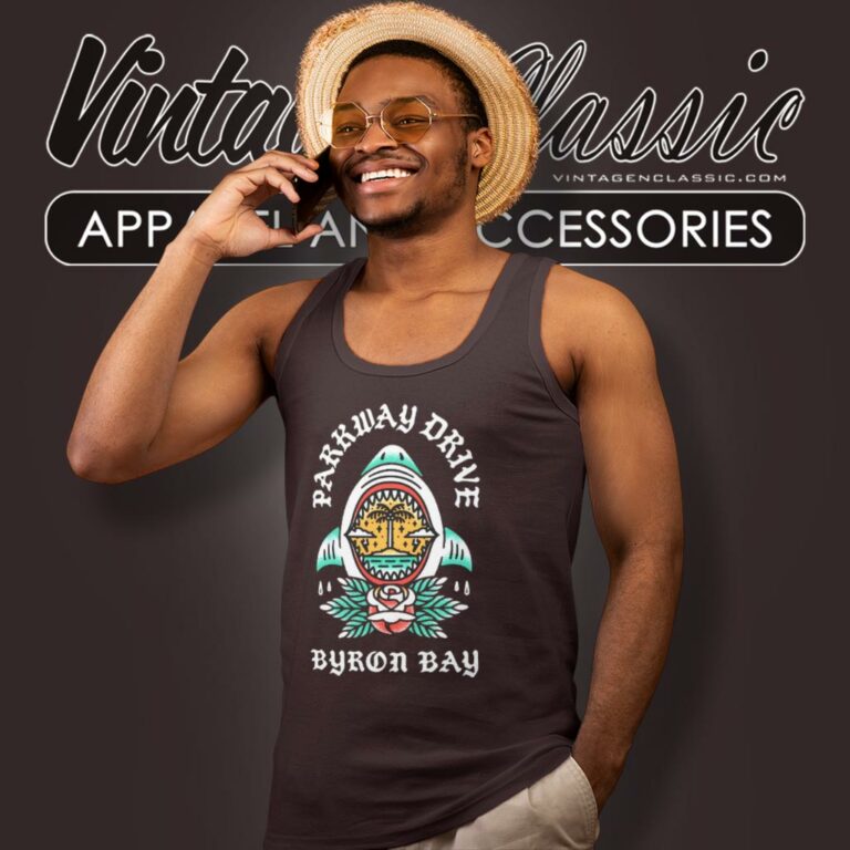 Parkway Drive Byron Shark Tank Top Racerback Parkway Drive Byron Shark Tank Top Racerback