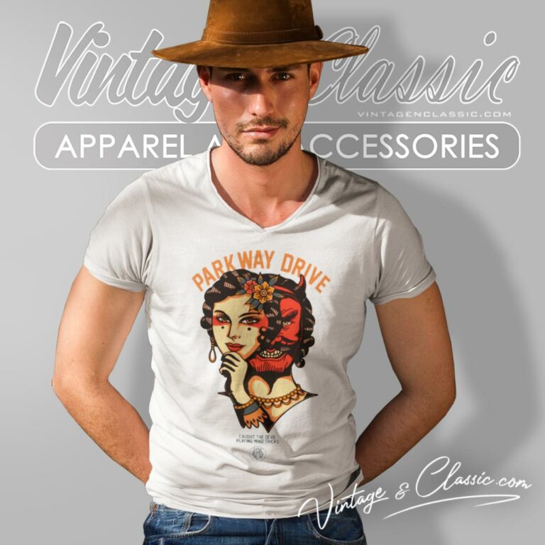 Parkway Drive Devil Tricks V Neck TShirt Parkway Drive Devil Tricks V Neck TShirt