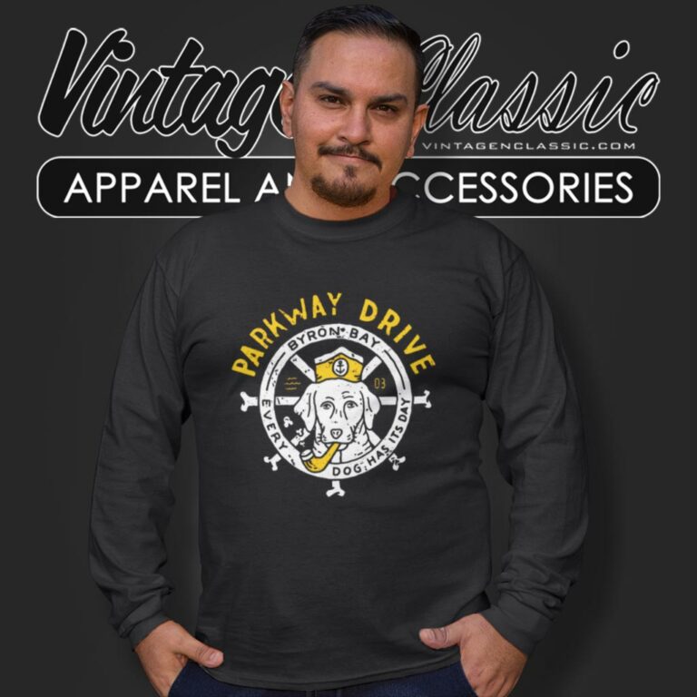 Parkway Drive Funny Dog Long Sleeve Tee Parkway Drive Funny Dog Long Sleeve Tee