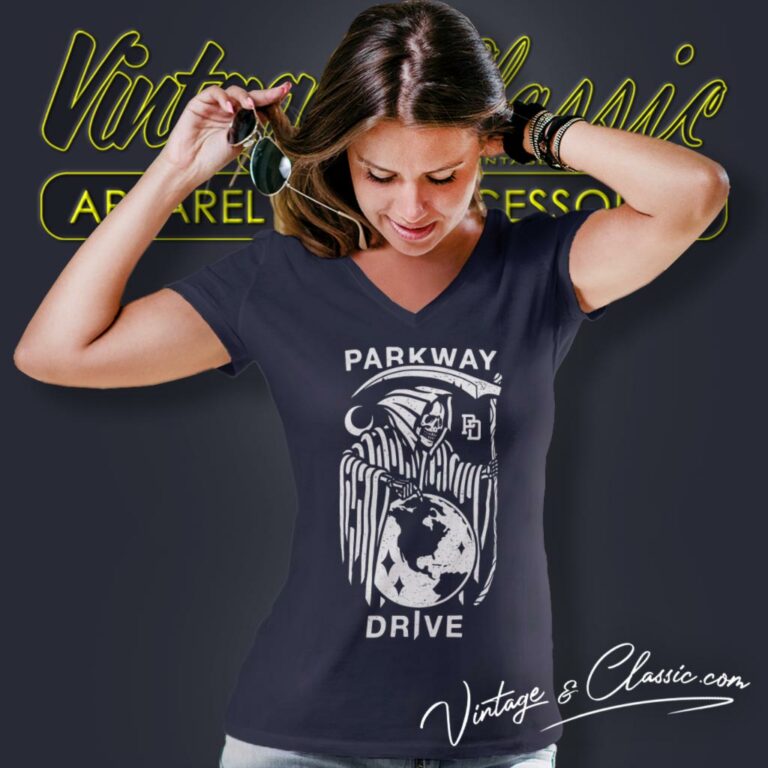 Parkway Drive Reaper V Neck TShirt Parkway Drive Reaper V Neck TShirt