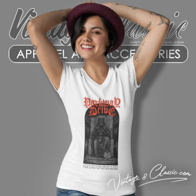 Parkway Drive Shirt King Of Nevermore V Neck TShirt Parkway Drive Shirt King Of Nevermore V Neck TShirt