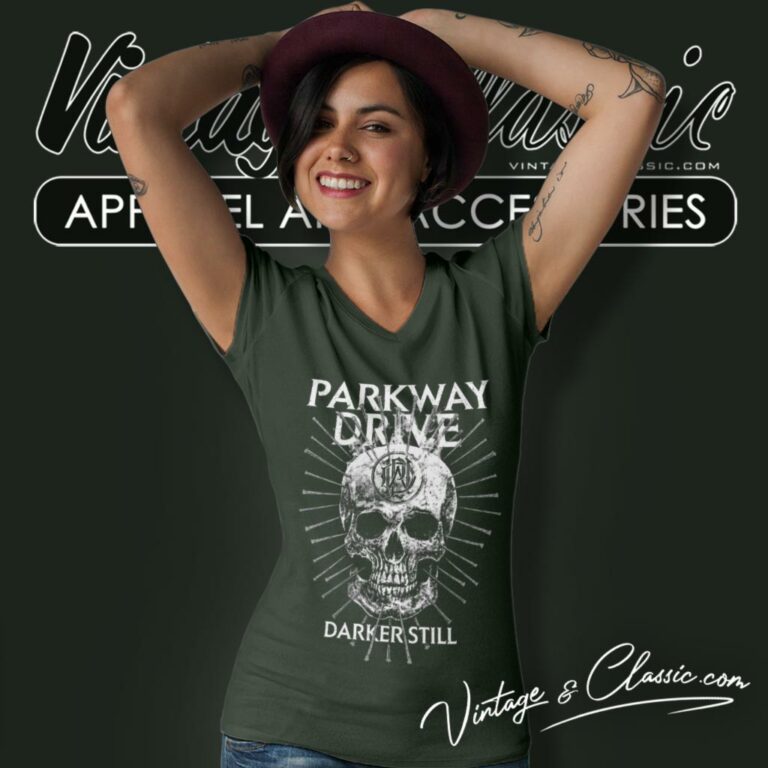 Parkway Drive Smoke Skull V Neck TShirt 1 Parkway Drive Smoke Skull V Neck TShirt 1